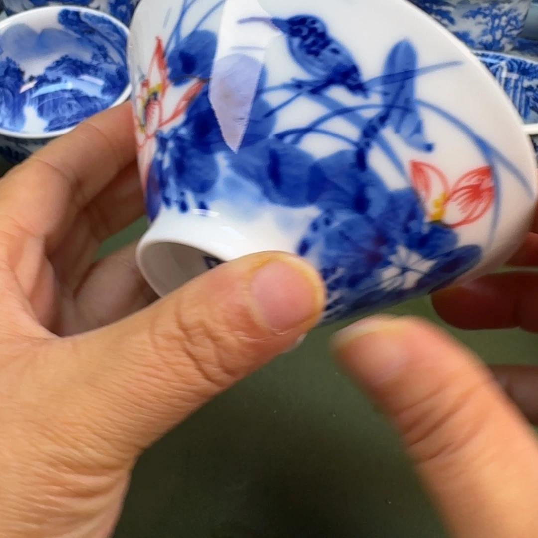 陶瓷景德镇纯手绘茶具圆圆296