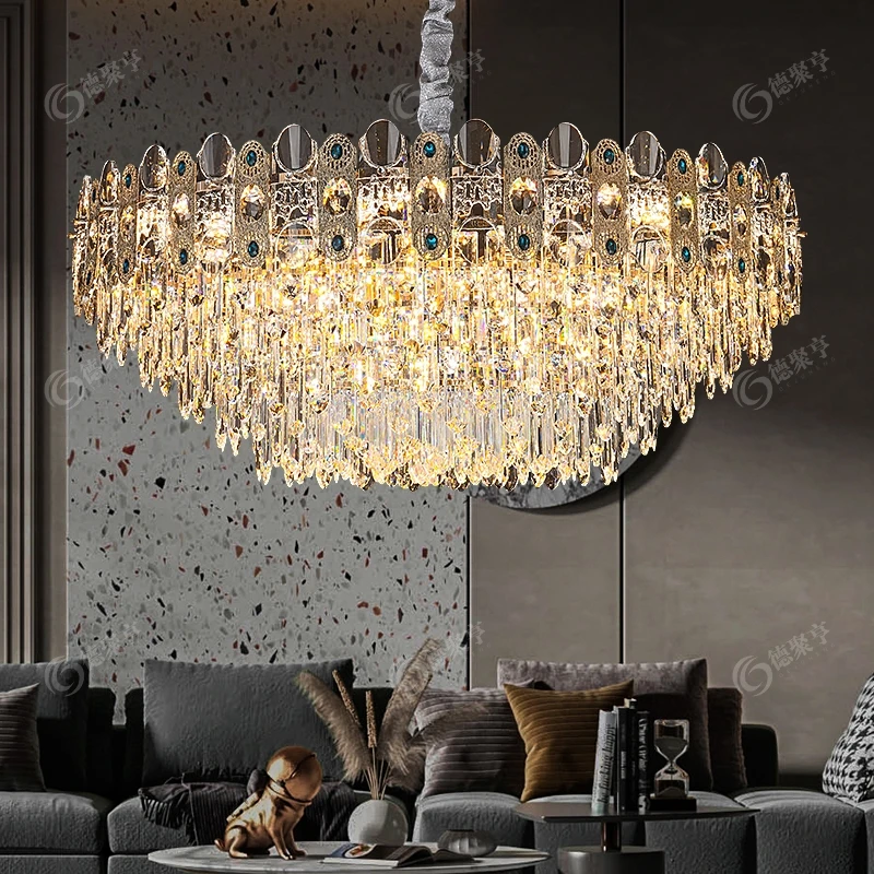 2026年新款法式美式欧式水晶吊灯百搭轻奢水晶吊灯客餐厅灯具