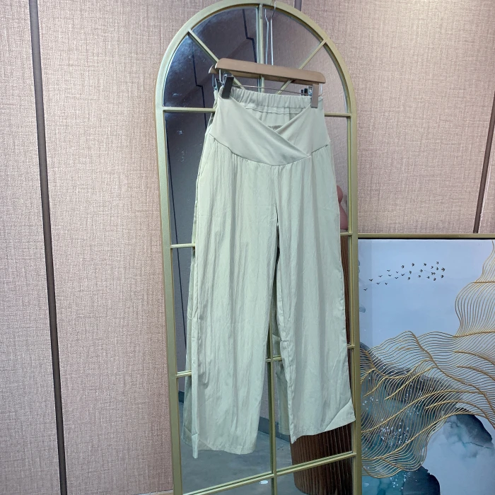 HT37孕妇杏色裤子M90-110 L120 4XL160 5XL170