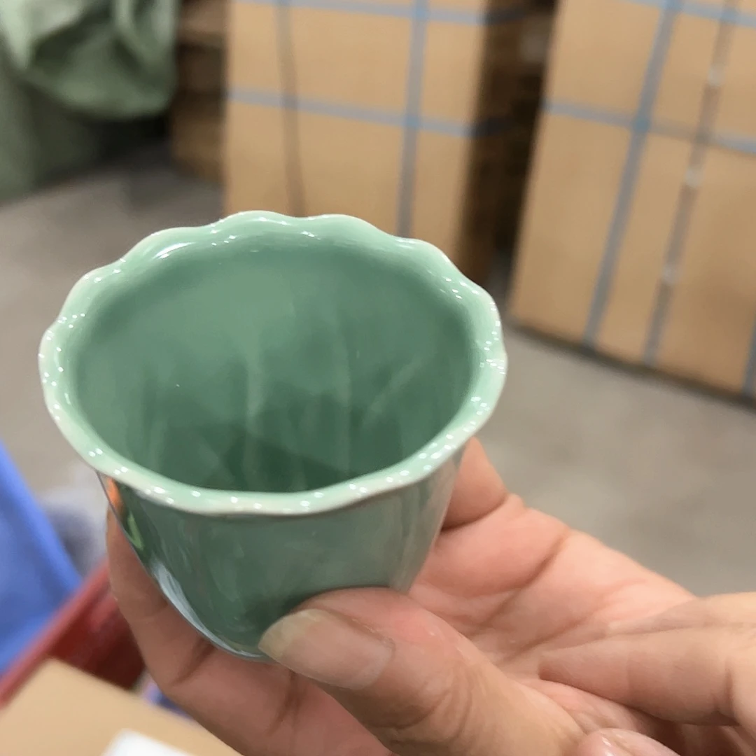 龙泉云间青瓷小米茶器