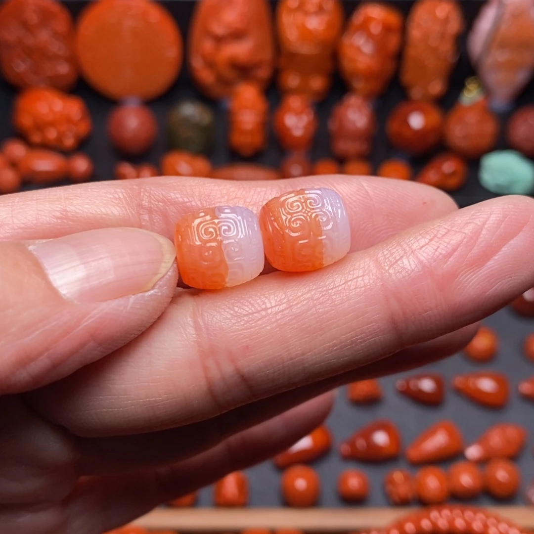 南红玛瑙精工配饰未镶嵌贝*