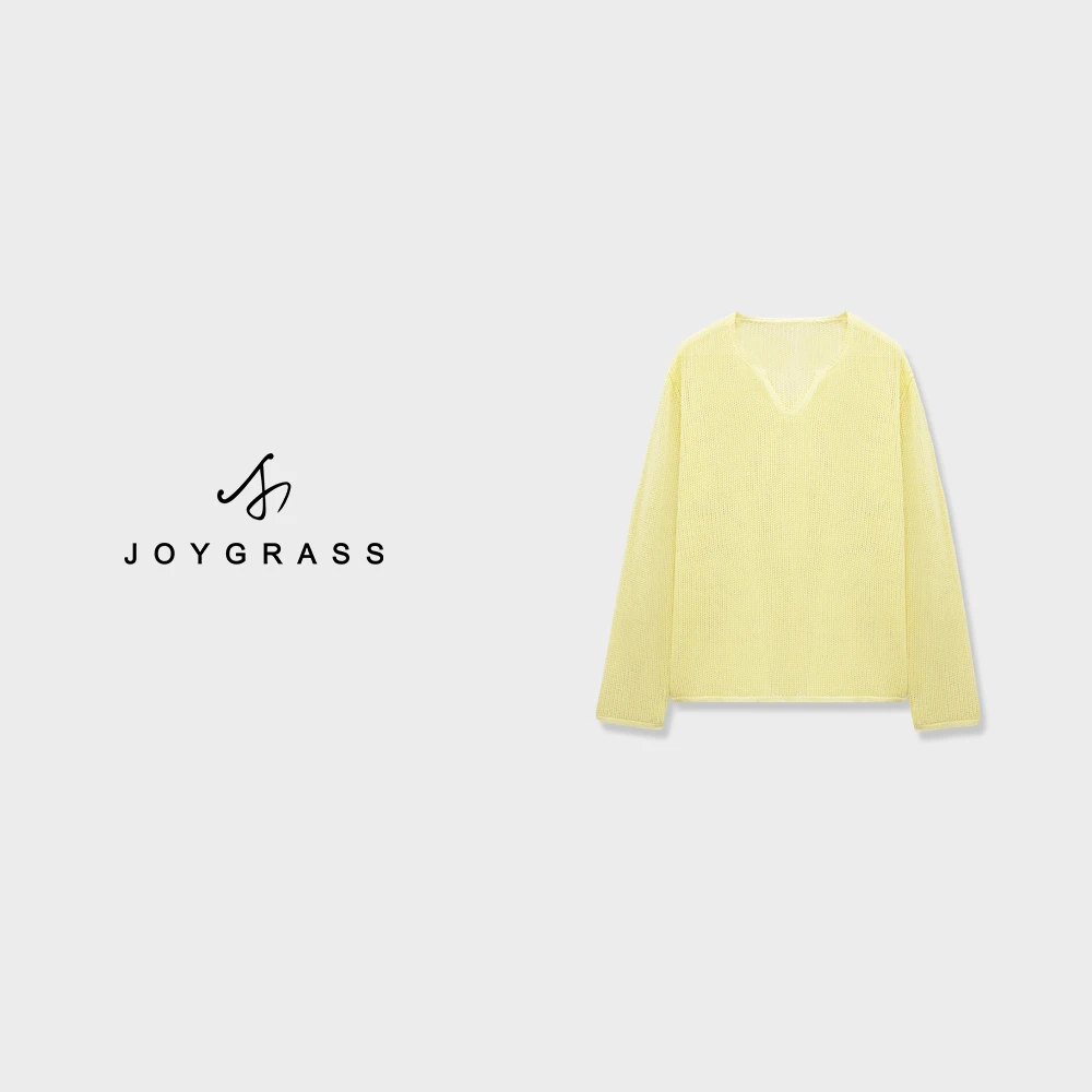 AaJOYGRASS 云絮肌理感宽松针织衫 Z-05521