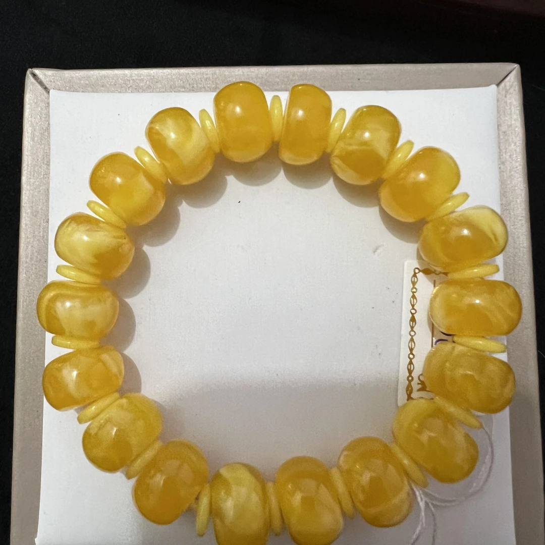 黄蜡手串。990032。