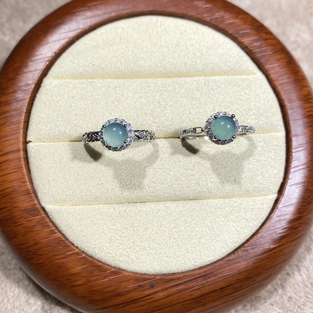 翡翠蓝水戒指 多样性发其一【FC0004】