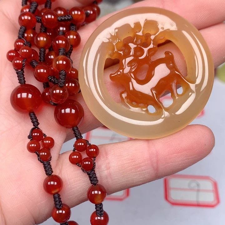 玛瑙/玉髓颈饰未镶嵌~**~