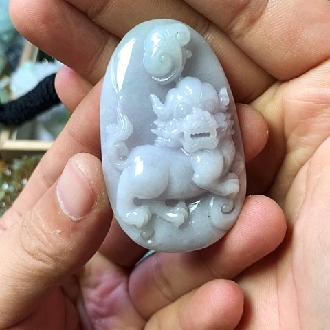 颈饰未镶嵌翡翠福豆豆珠宝翡翠颈饰
