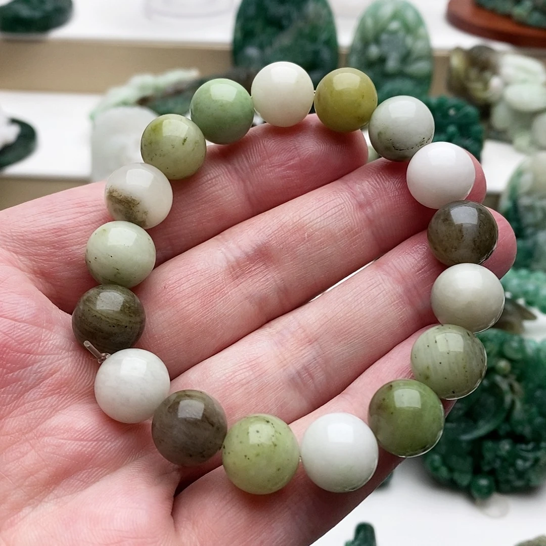 独山玉未镶嵌手串