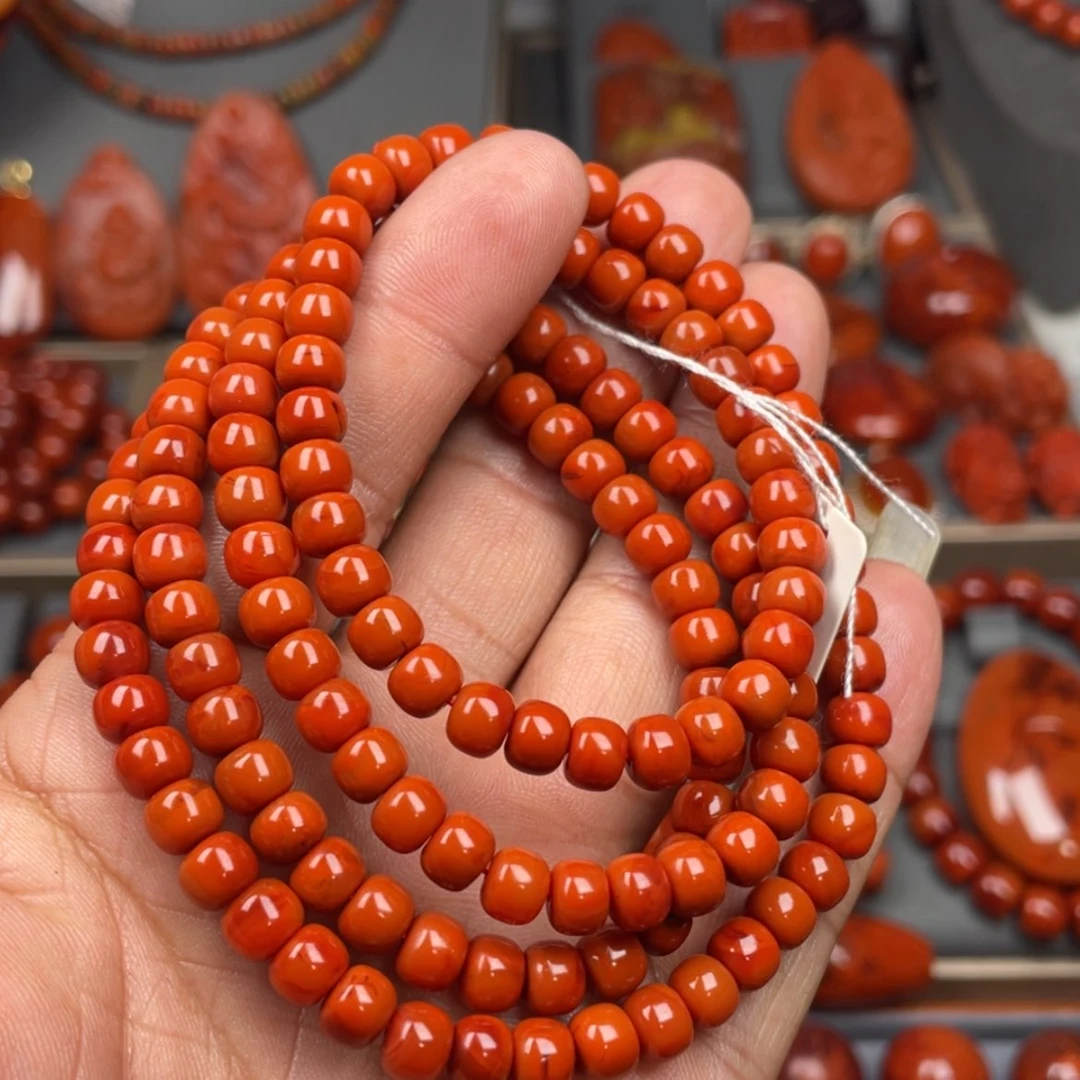 【闪购商品】南红玛瑙珠宝奇石未镶嵌多圈6