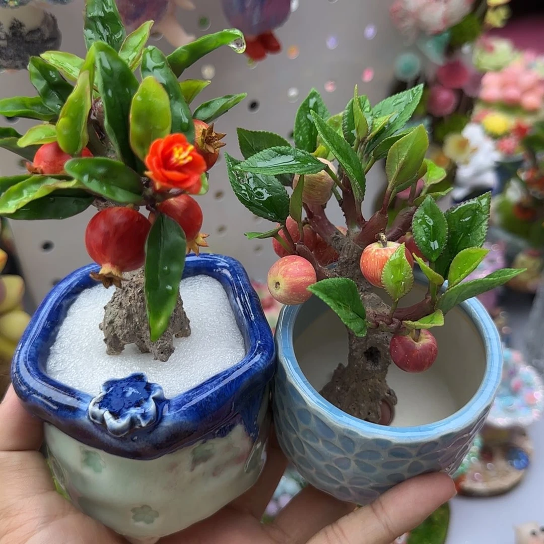 树脂粘土手工果树
