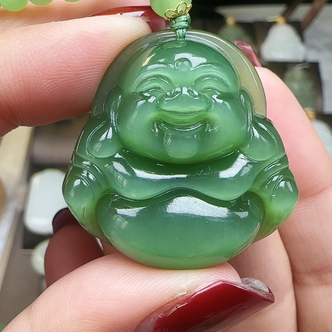 和田玉未镶嵌吊坠(赠链)