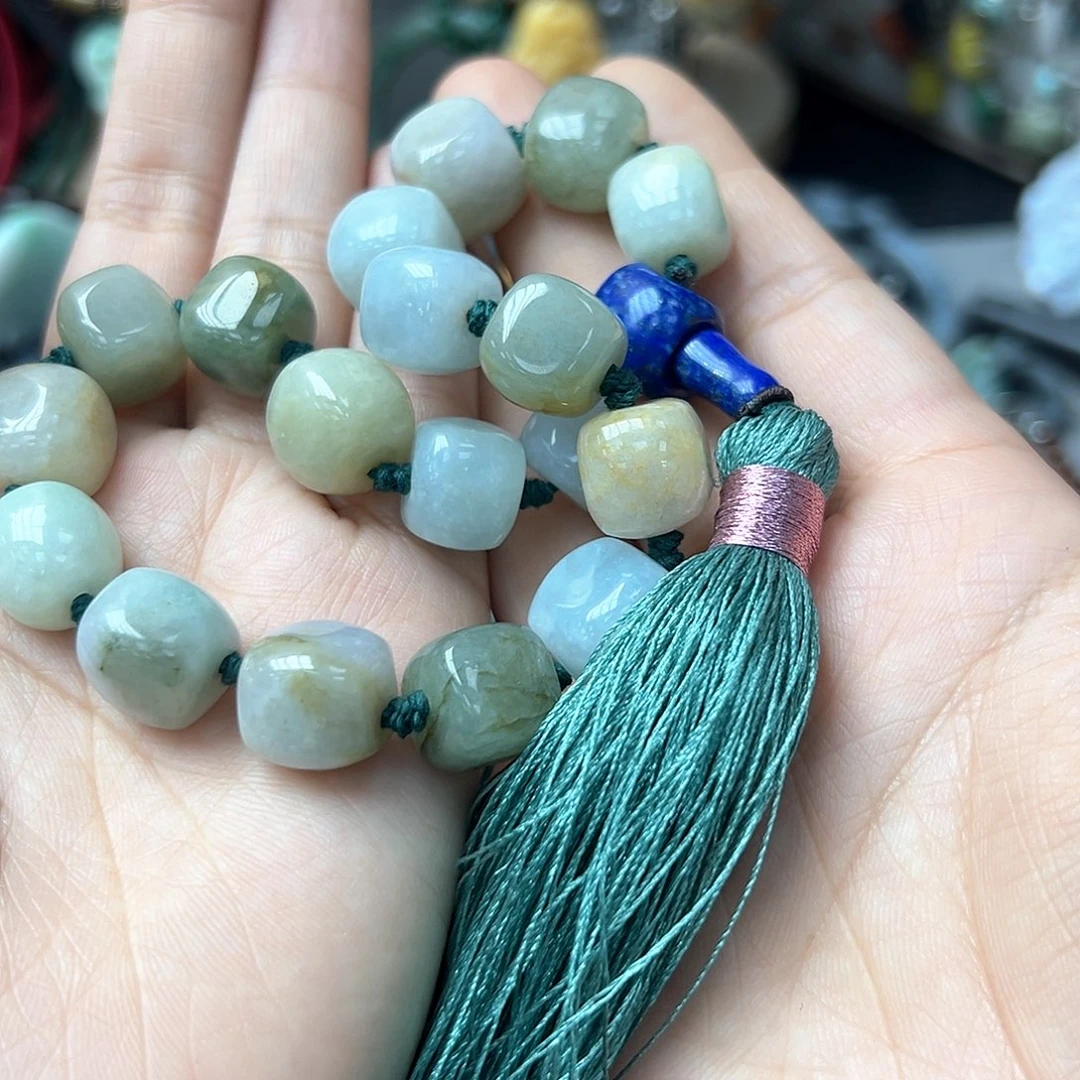 翡翠手链未镶嵌戒**你