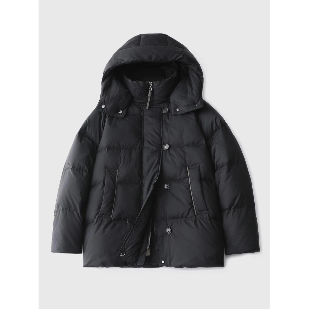 DUCURNO连帽羽绒服女冬季2025新款休闲气质加厚保暖百搭短款外套