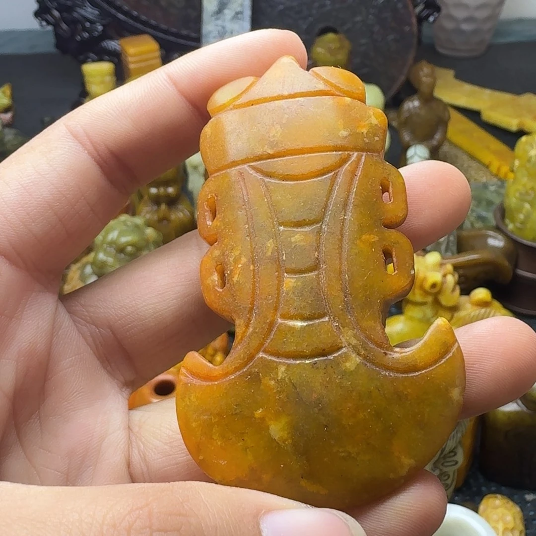 白玉菩提吊坠。。。