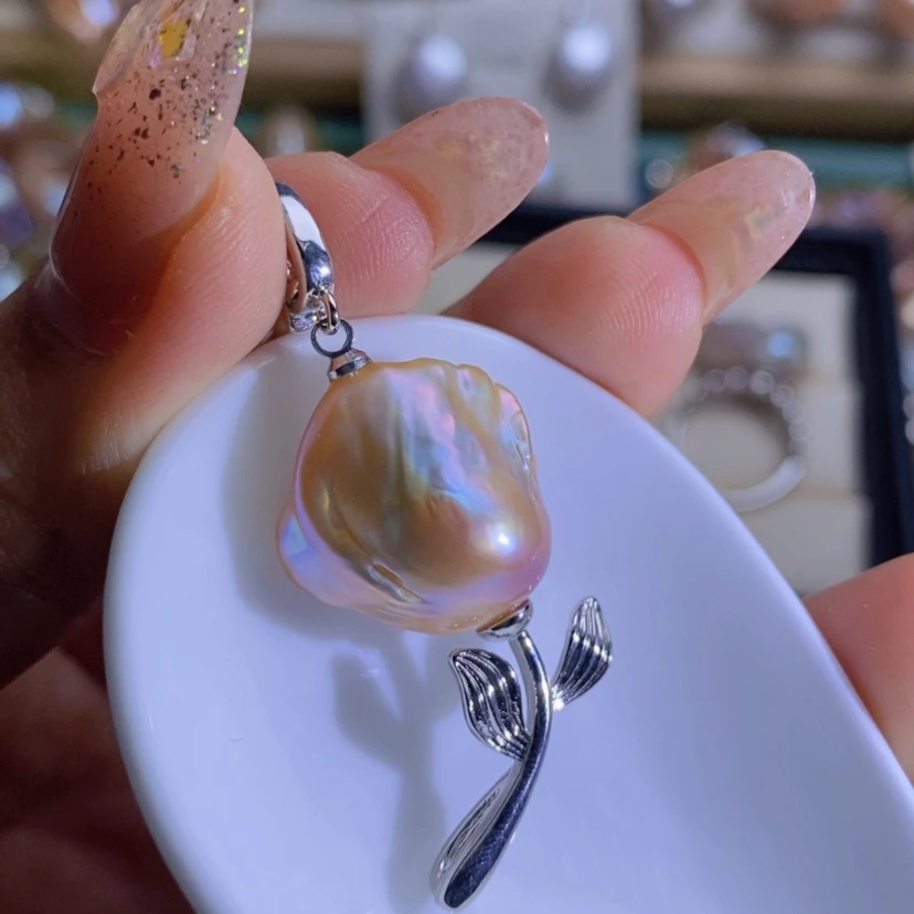 【闪购商品】淡水珍珠天然淡水珍珠合金