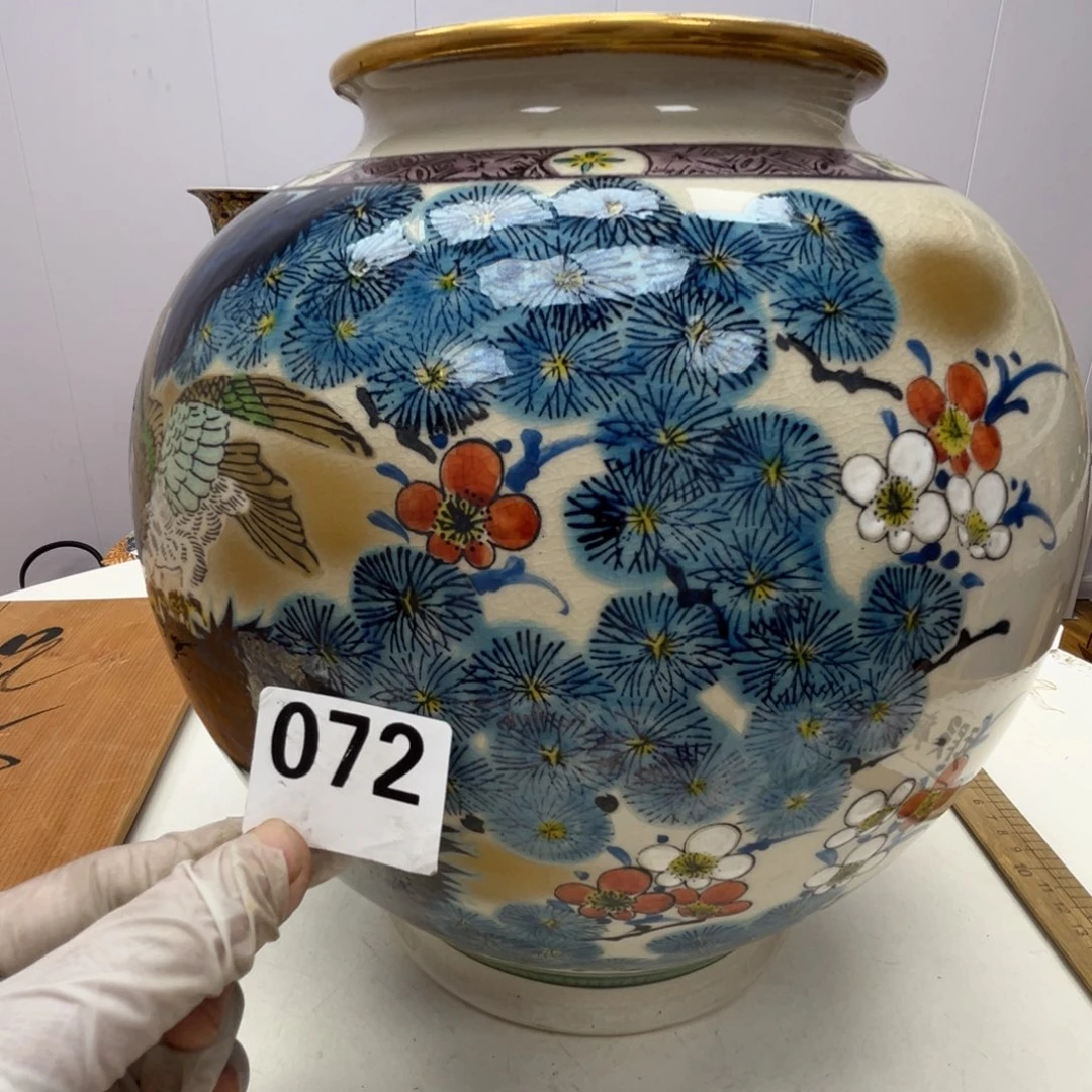 瓷片小**车瓷器摆件工艺品摆件