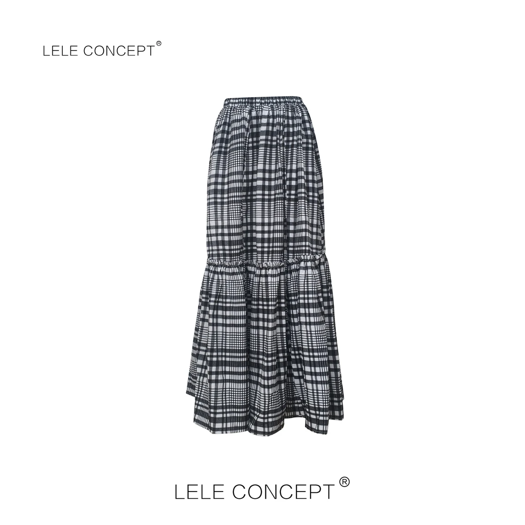 LELE CONCEPT丨【如一】格子半身裙日系舒适简约款Q0559