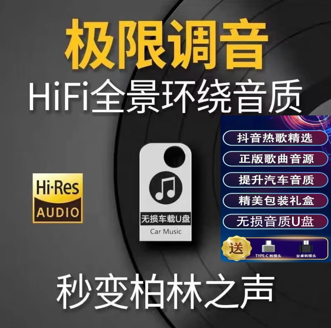 【全新歌单】汽车专用2025升级款精选母带灌入音质无损车载音乐U盘