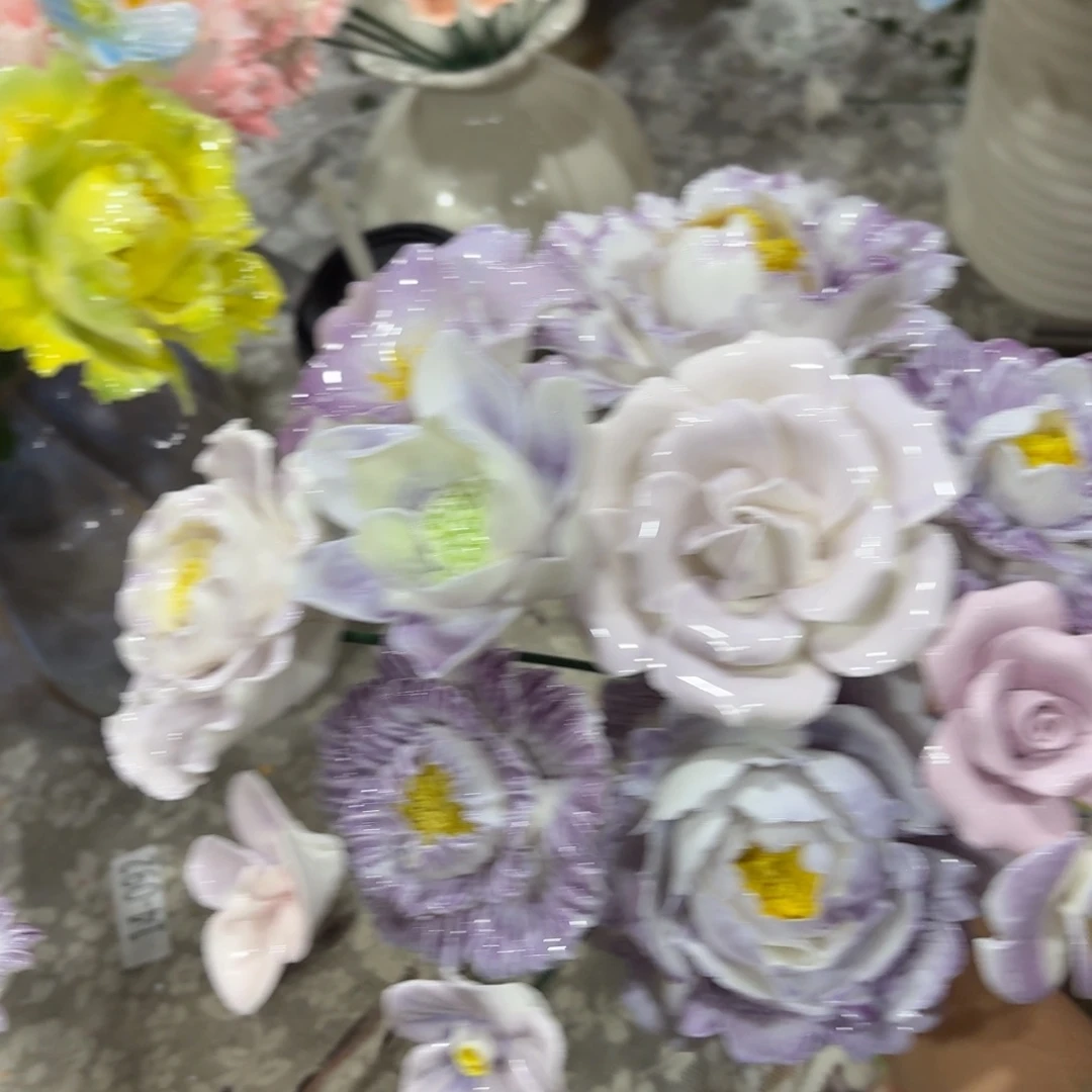 陶瓷花，20元发货，退款拉黑，1565