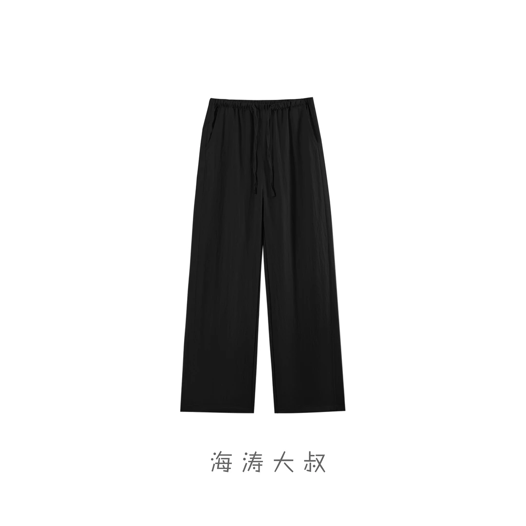 【海涛大叔】「隙光」天丝斜纹宽松阔腿冰茶裤 TCKC1991