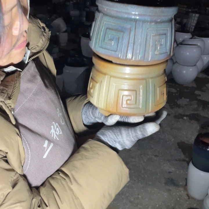 紫砂花盆口15高13正品正品