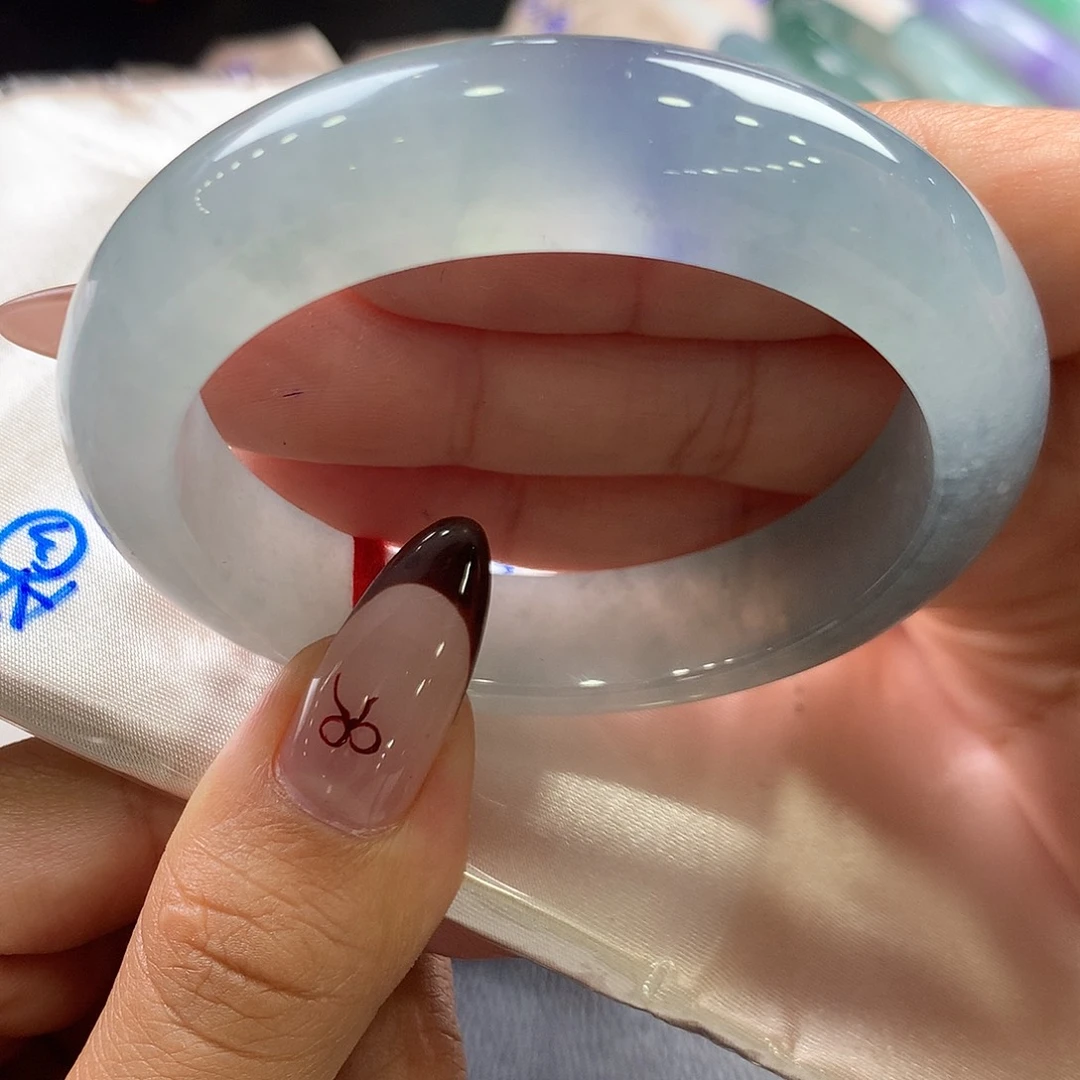 翡翠未镶嵌手镯48号