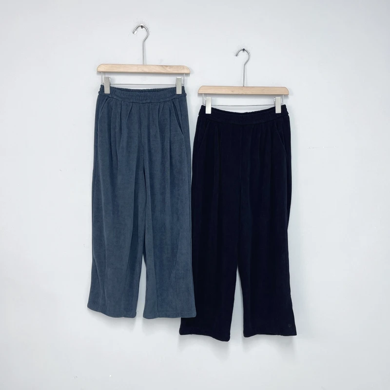 091春季新品休闲裤 百搭舒适宽松纯色垂感时尚