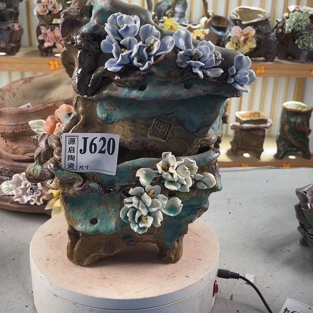 紫砂花盆海*景德镇陶瓷花盆620
