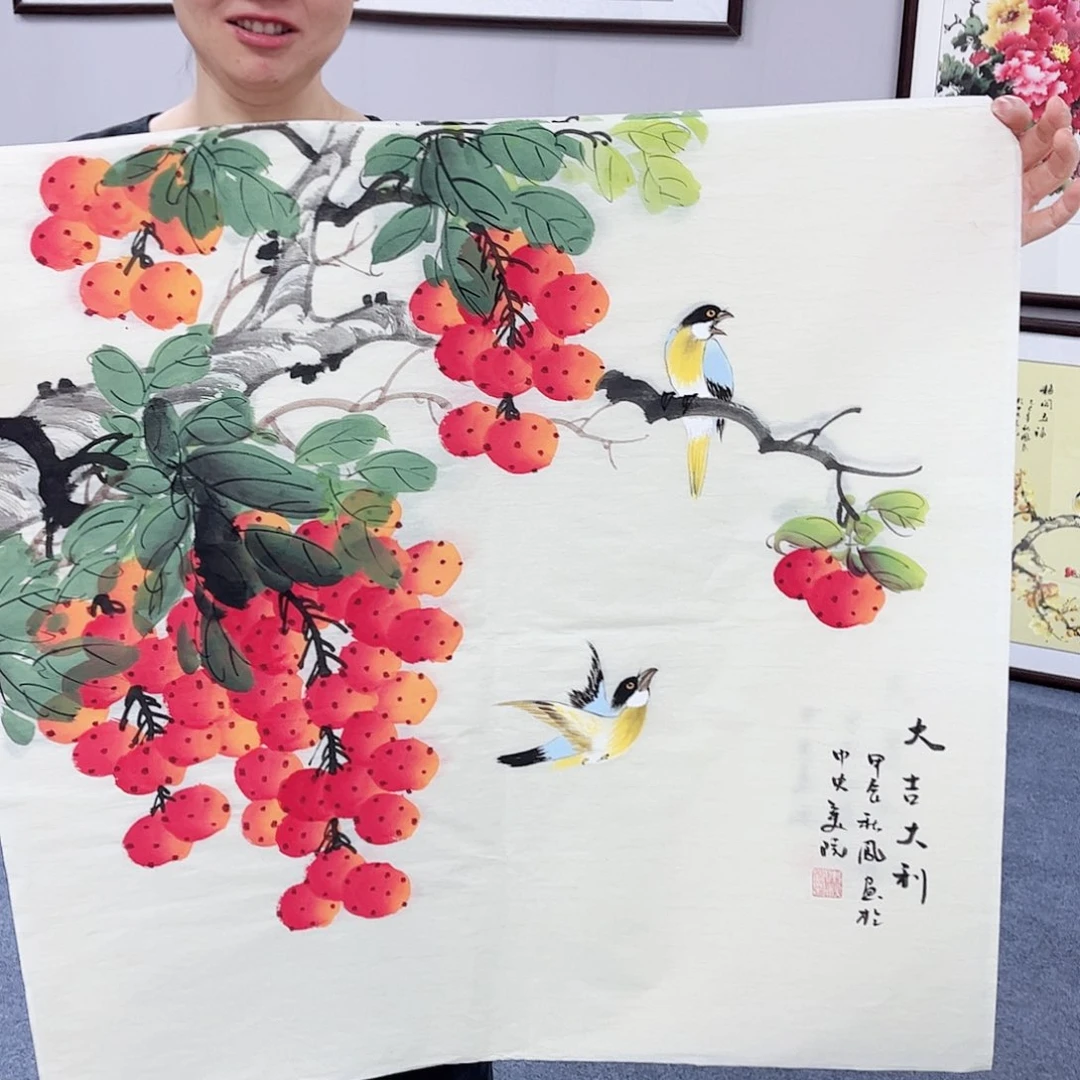国画宣纸国画纯手绘作品