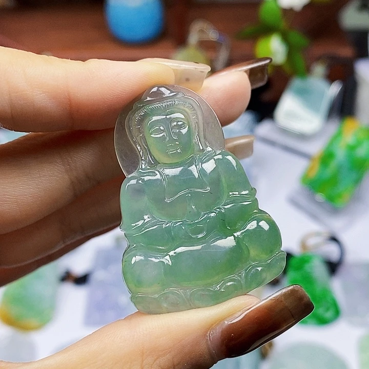 颈饰未镶嵌翡翠天然翡翠A 货