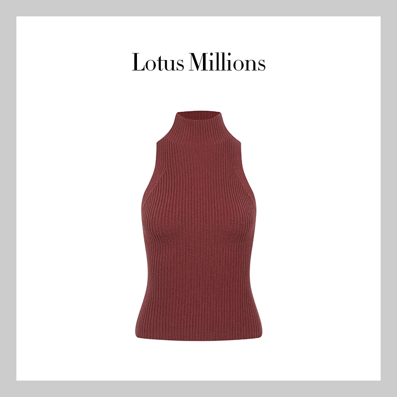 【莲的百万】2023年冬季新款时尚气质百搭设计感针织打底毛衣