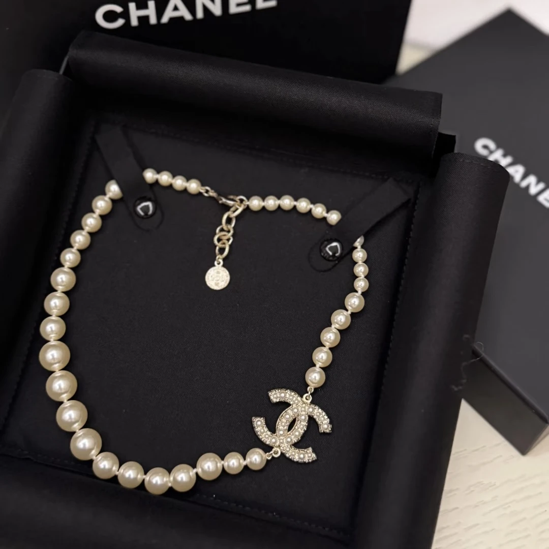未使用 Chanel/香奈儿 100年纪念珍珠项链 双c项链 珍珠项链