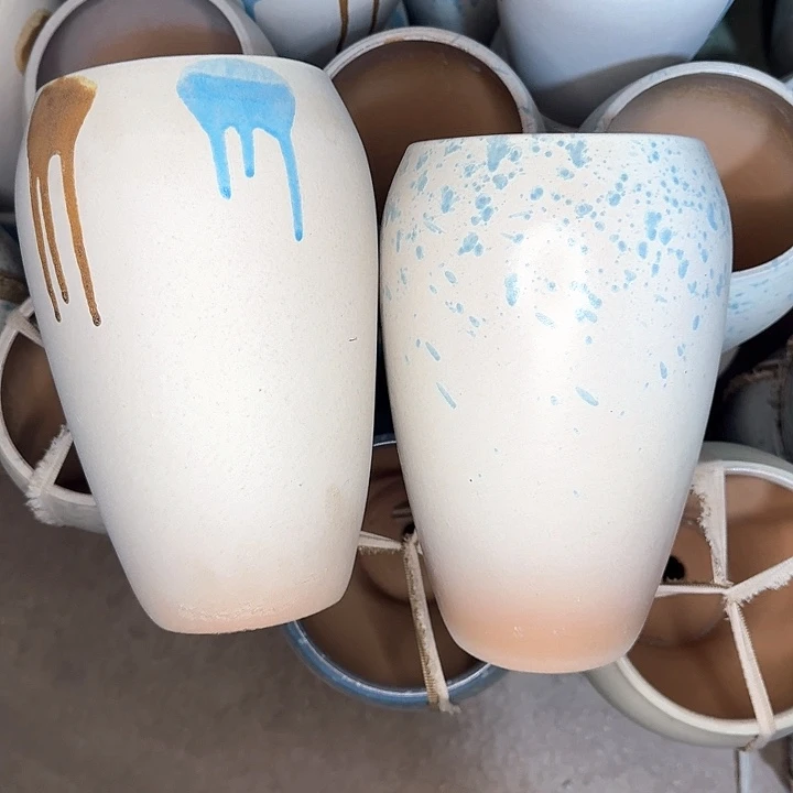 红陶微瑕花盆处理来啦