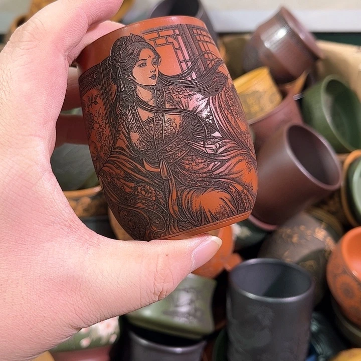 茶杯紫砂全手工紫砂主人杯