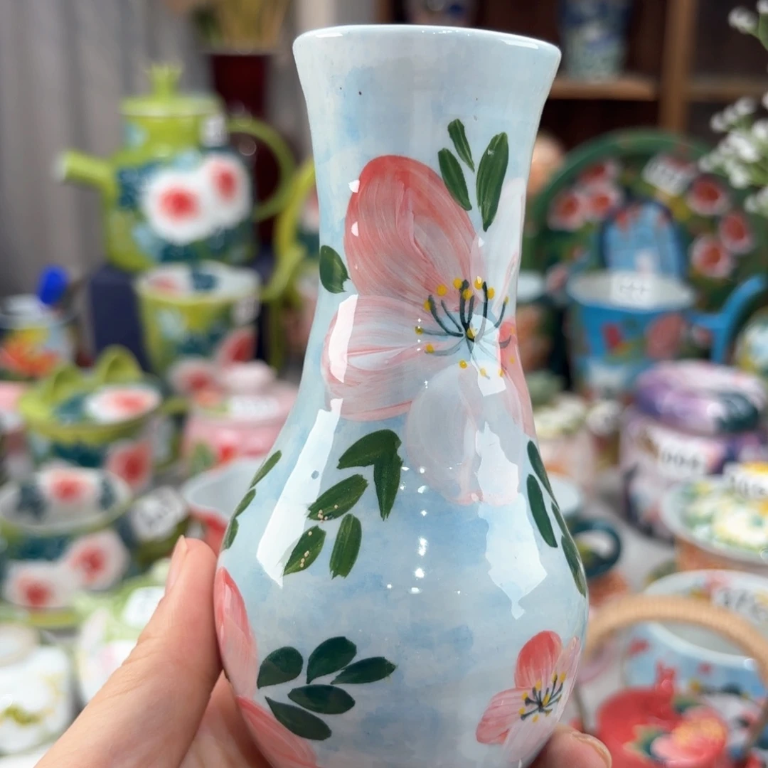 景德镇手绘高温釉下彩陶瓷茶具