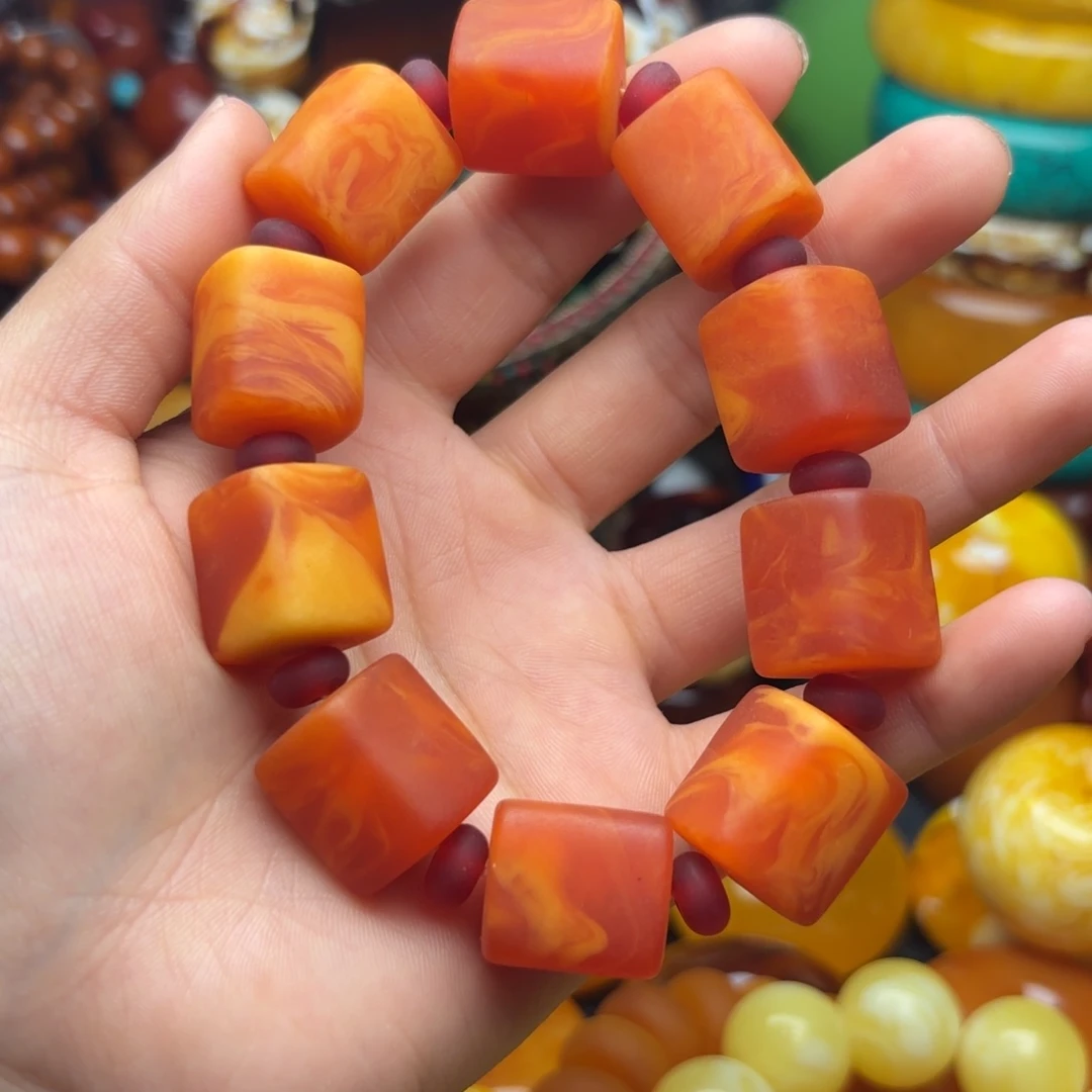 未镶嵌琥珀手链蜜蜡