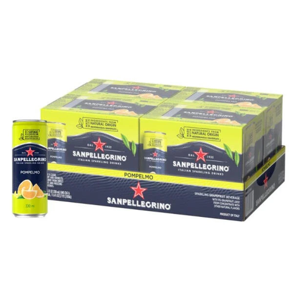 圣培露(SanPellegrino) 意大利 含气西柚果汁饮料 330ml*24/箱