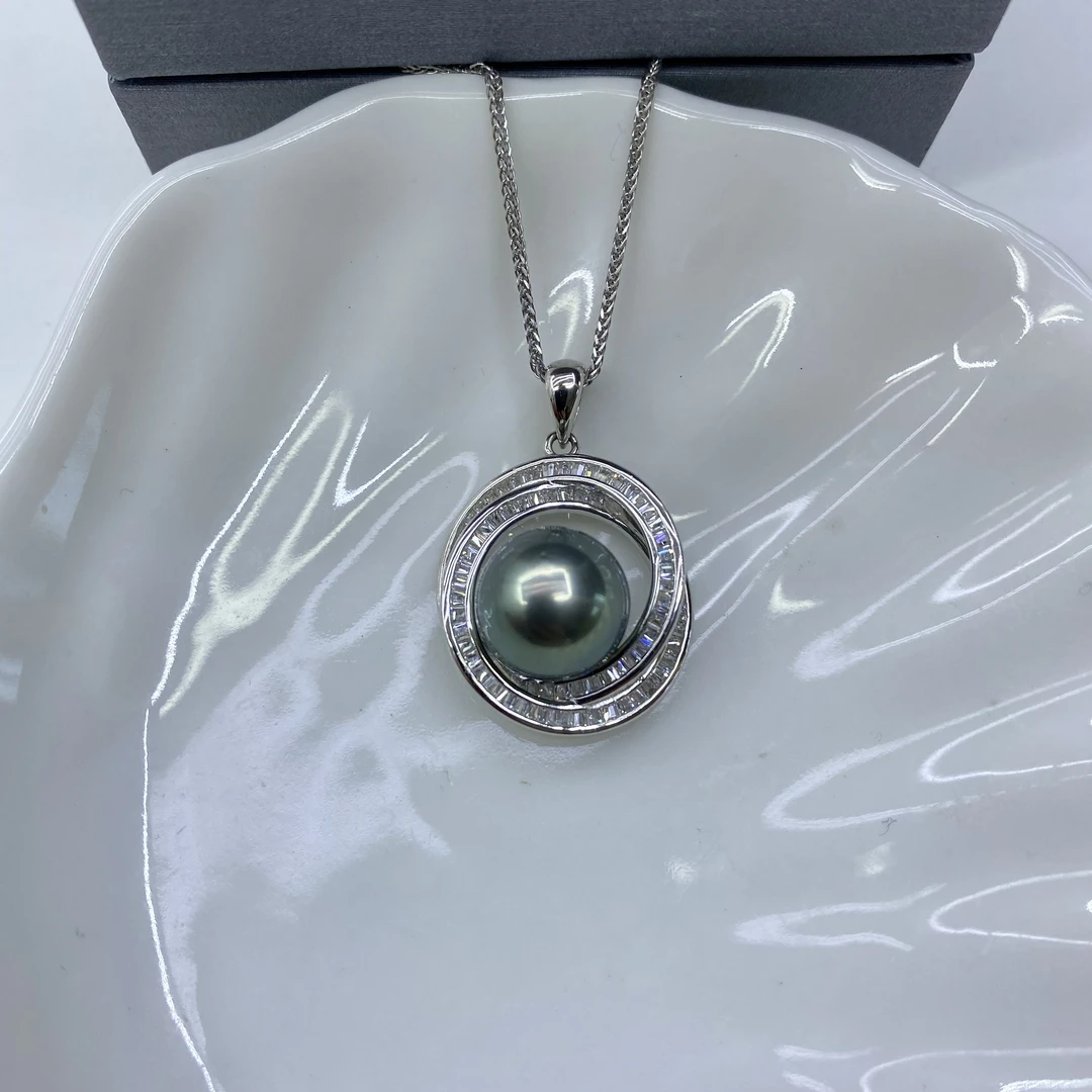 琪心海水大溪地珍珠吊坠10-11（不含链）