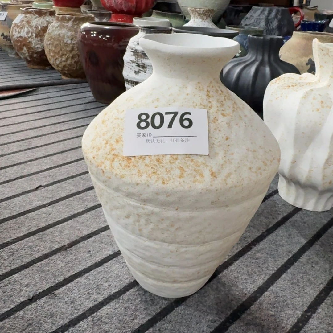 捉****景德镇陶瓷景德镇高温花瓶编码8076高32口6默认无孔