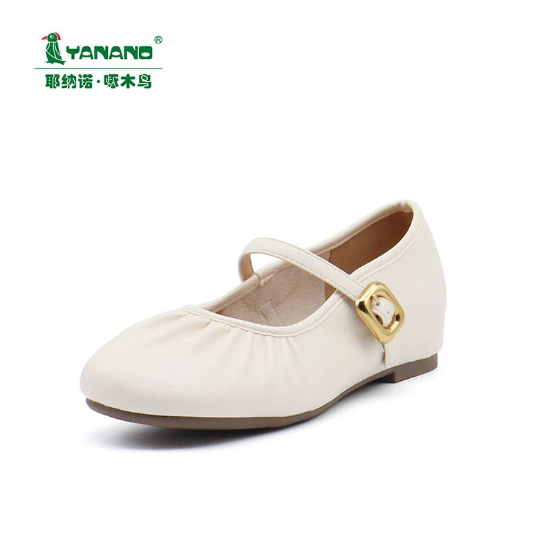 单鞋包跟软底软面复古方头浅口时尚平底