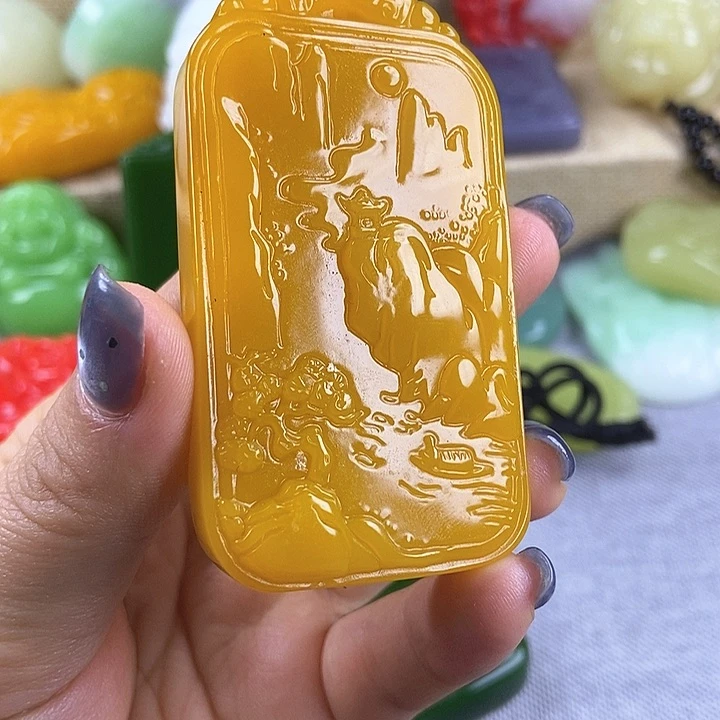 和田玉未镶嵌颈饰