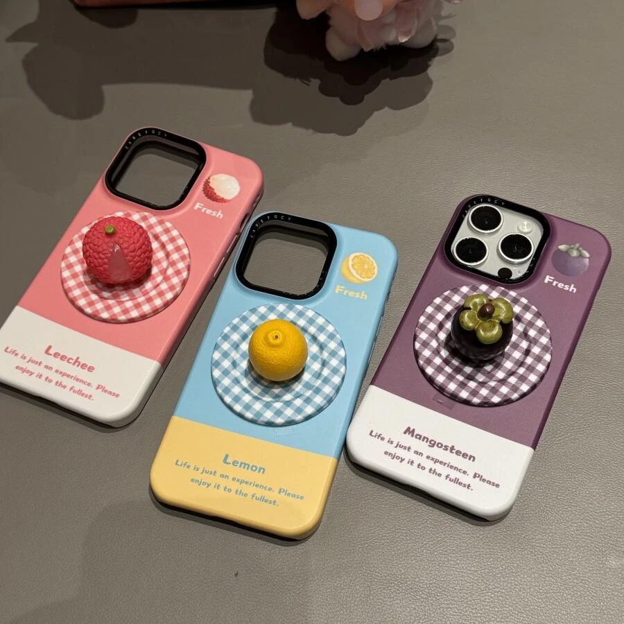 夏日ins仿真立体水果磁吸适用苹果16promax手机壳15pro菲林14/13
