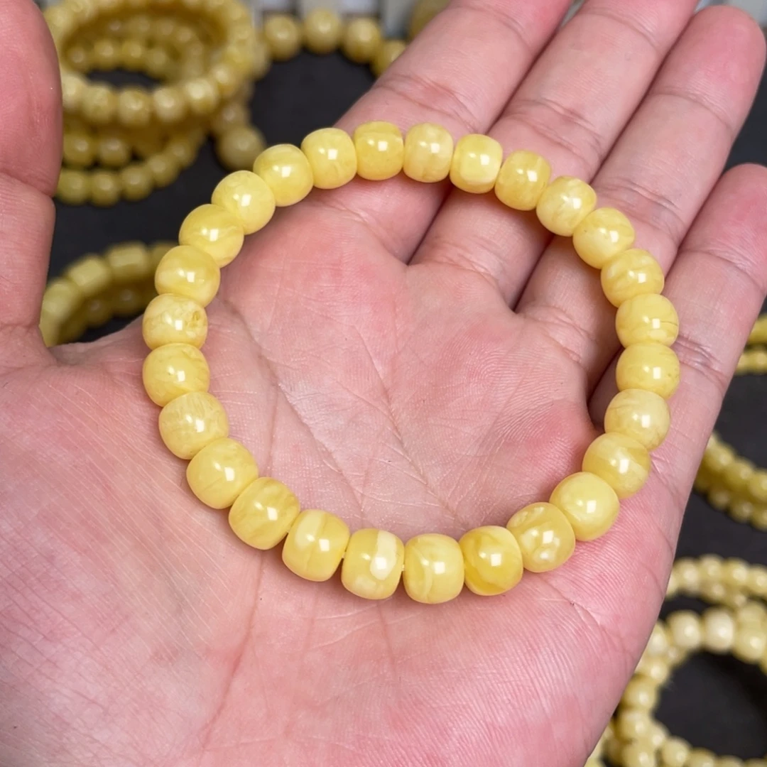 蜜蜡未镶嵌裸石蜜蜡手串8.5mm