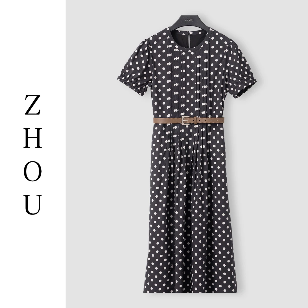 （周哥甄选）黑色连衣裙-24128