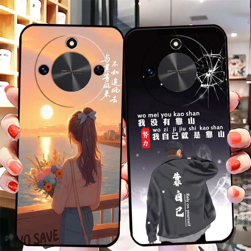 适用于荣耀X60手机壳BRC-AN00全包新款网红女个性男硅胶防摔软壳