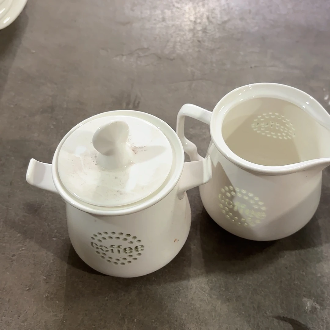 盘糖罐加奶壶工厂库存微瑕产品