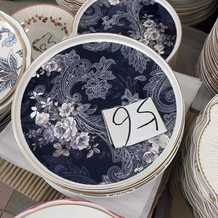 新骨瓷2个直边盘8寸微瑕完美主义者慎拍