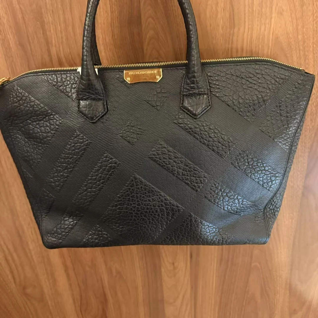 95新 BURBERRY/博柏利 黑色手提包 1380 2001