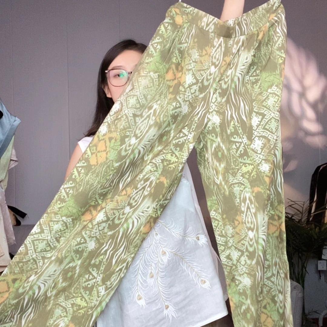 丝麻裤子被雨码数