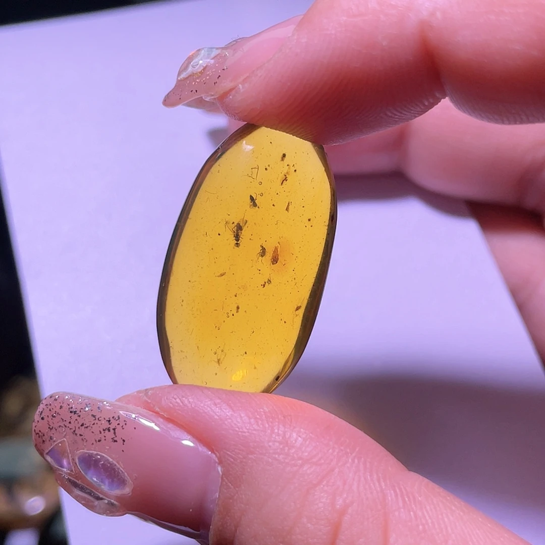 琥珀裸石未镶嵌白****?。