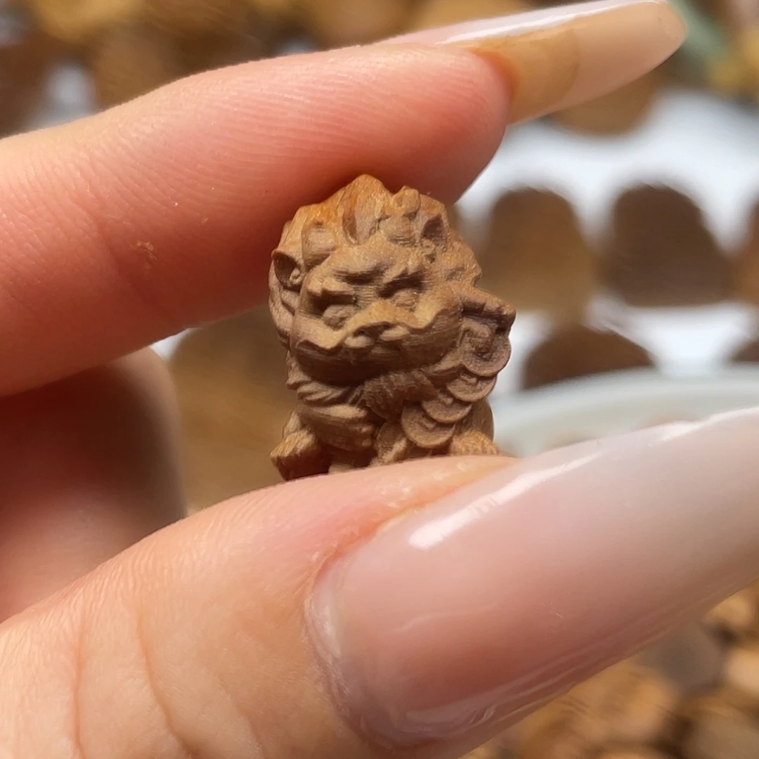 檀香木龙头五帝钱